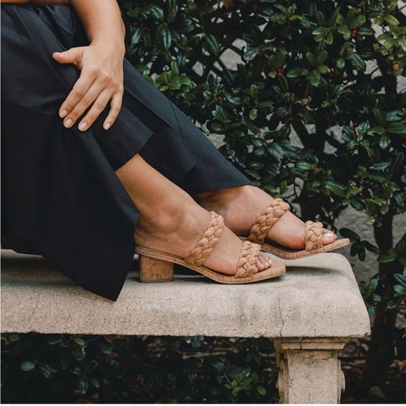 Dolce Vita Shoes - Dolce Vita Braided Ronin Heeled Sandals In Natural Cork